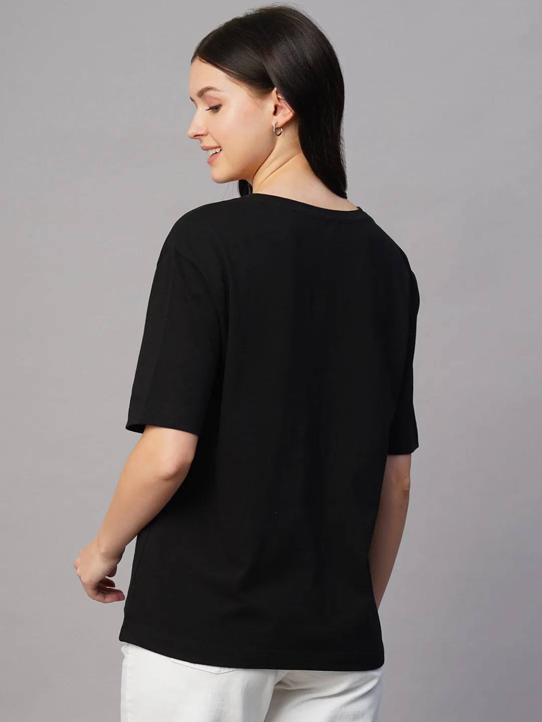 Women Cottonworld V-Neck | Regular Fit^Women's 100% Cotton Regular Fit Tshirt