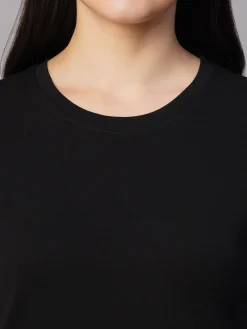 Women Cottonworld Round Neck | Regular Fit^Women's 100% Cotton Regular Fit Tshirt