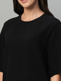Women Cottonworld Dresses^Women's 100% Cotton Regular Fit Knit Dress