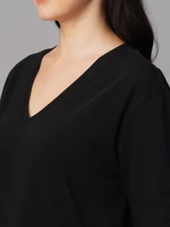 Women Cottonworld V-Neck | Regular Fit^Women's 100% Cotton Regular Fit Tshirt