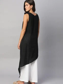 Women Cottonworld Tops & Shirts | Tops & Shirts^Women's 100% Linen Regular Fit Blouse