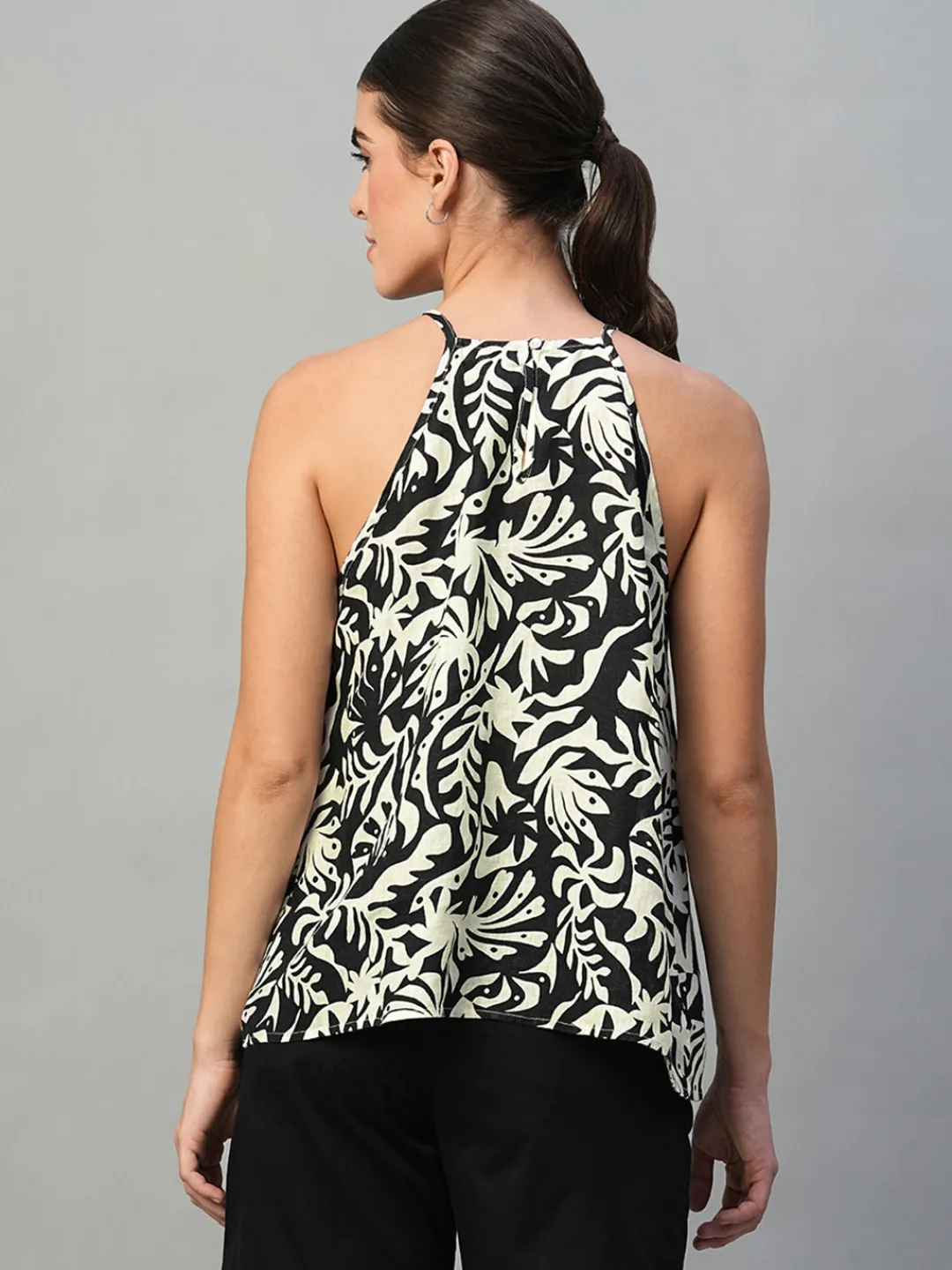 Women Cottonworld Tops & Shirts | Tops & Shirts^Women's 100% Linen Regular Fit Blouse