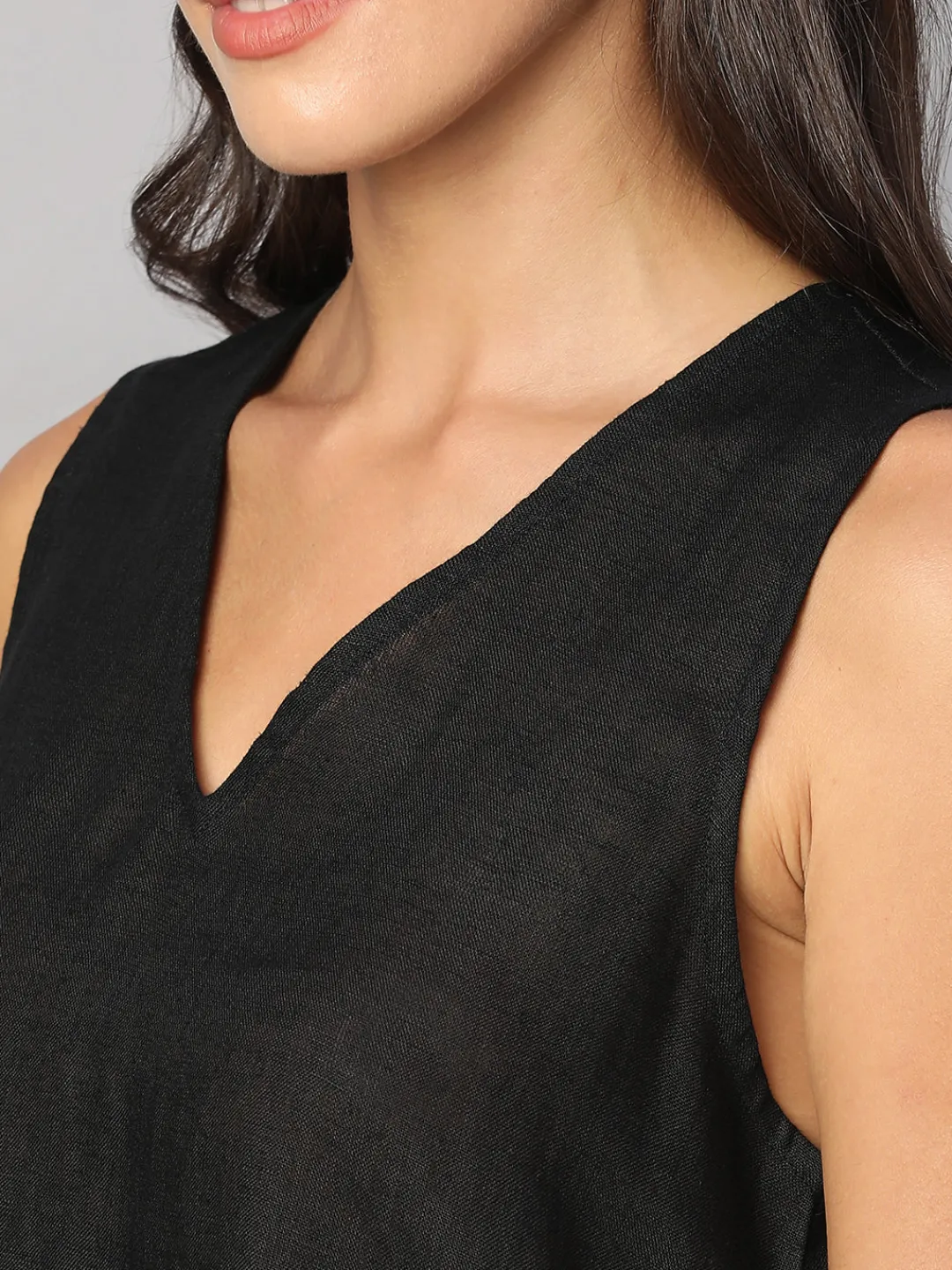 Women Cottonworld Tops & Shirts | Tops & Shirts^Women's 100% Linen Regular Fit Blouse