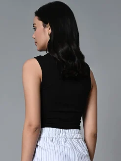 Women Cottonworld Vests^Women's Cotton Elastane Slim Fit Vest