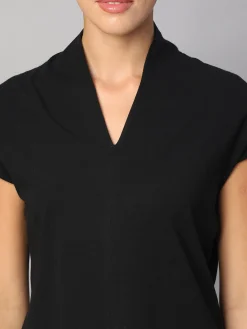 Women Cottonworld V-Neck^Women's Cotton Elastane Slim Fit Tshirt