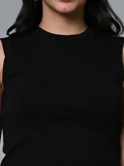 Women Cottonworld Vests^Women's Cotton Elastane Slim Fit Vest