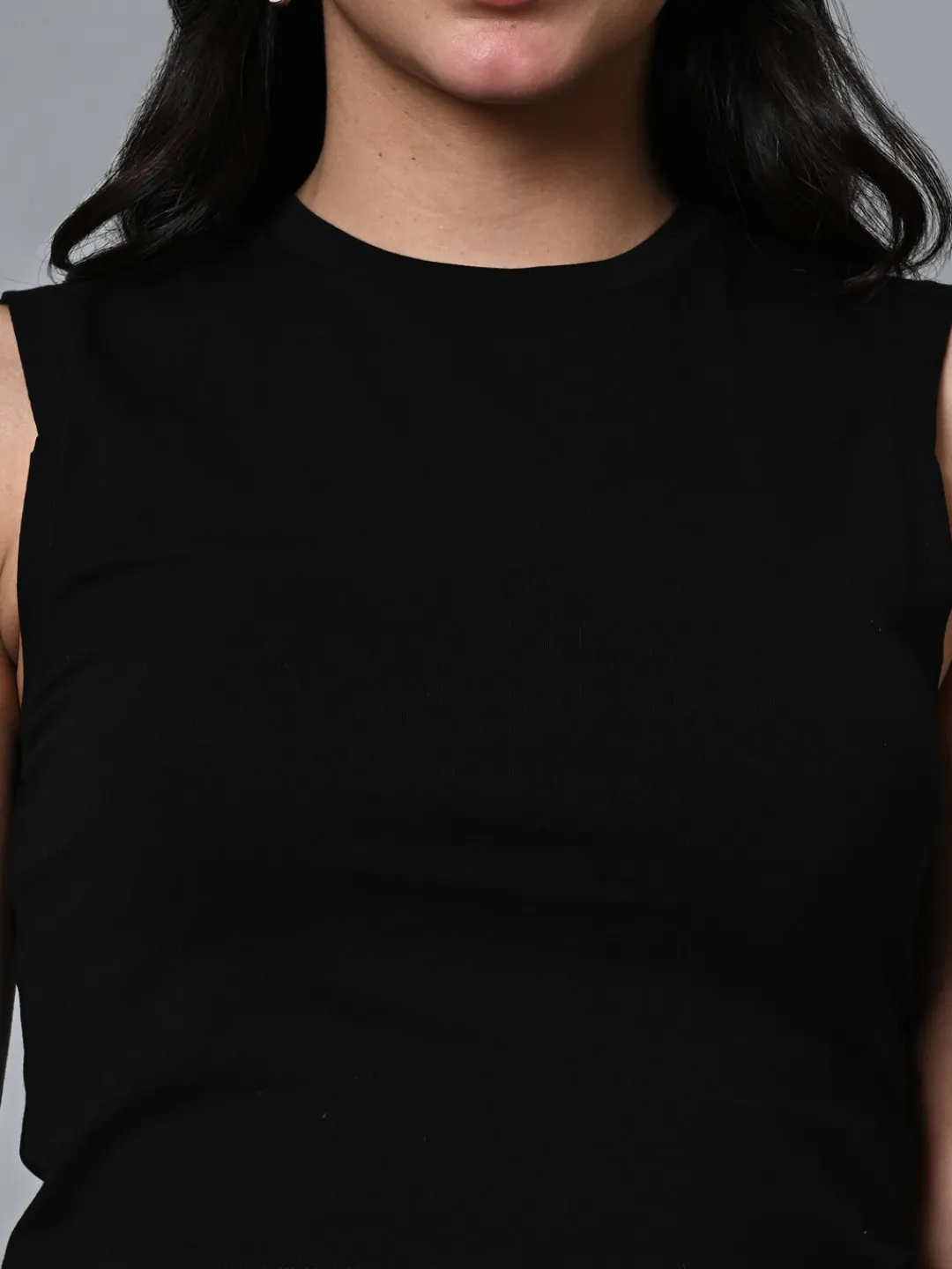 Women Cottonworld Vests^Women's Cotton Elastane Slim Fit Vest