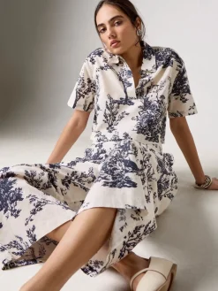 Women Cottonworld Tops & Shirts | Tops & Shirts^Women's Cotton Linen Boxy Fit Blouse