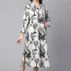 Women Cottonworld Dresses | Dresses^Women's Cotton Linen Regular Fit Dress