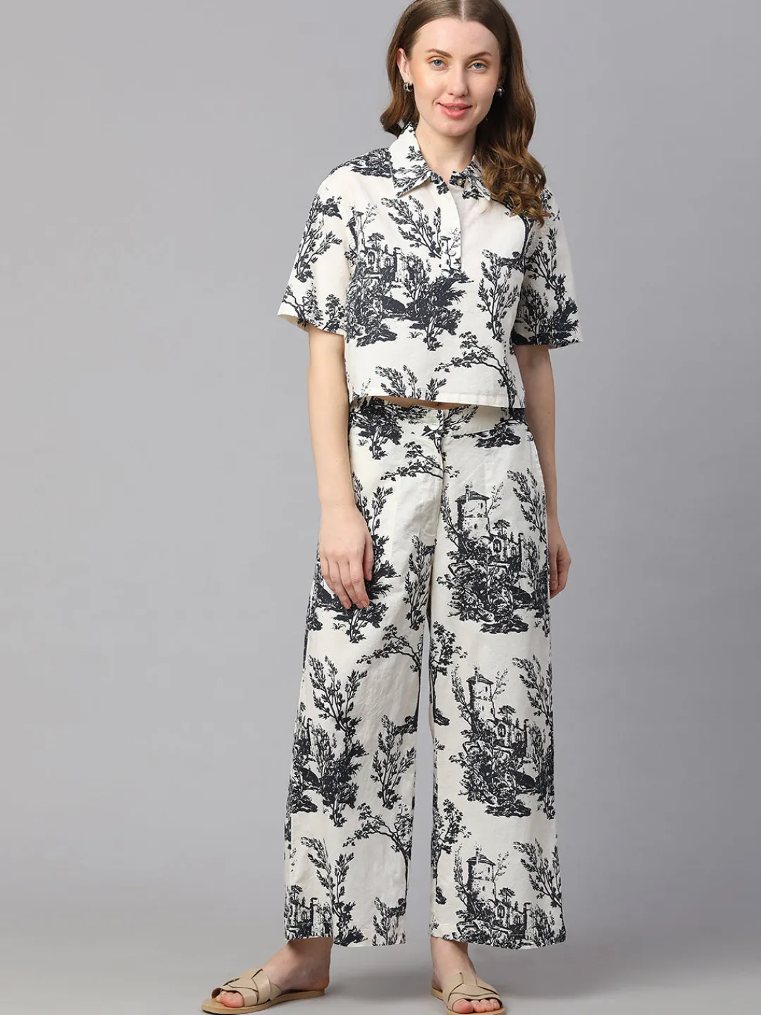Women Cottonworld Tops & Shirts | Tops & Shirts^Women's Cotton Linen Boxy Fit Blouse