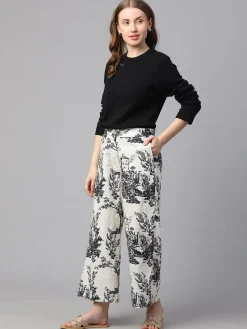 Women Cottonworld Culottes | Womens Co-Ord Sets^Women's Cotton Linen Regular Fit Culotte