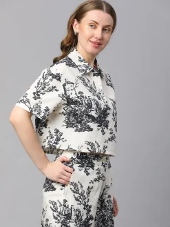 Women Cottonworld Tops & Shirts | Tops & Shirts^Women's Cotton Linen Boxy Fit Blouse