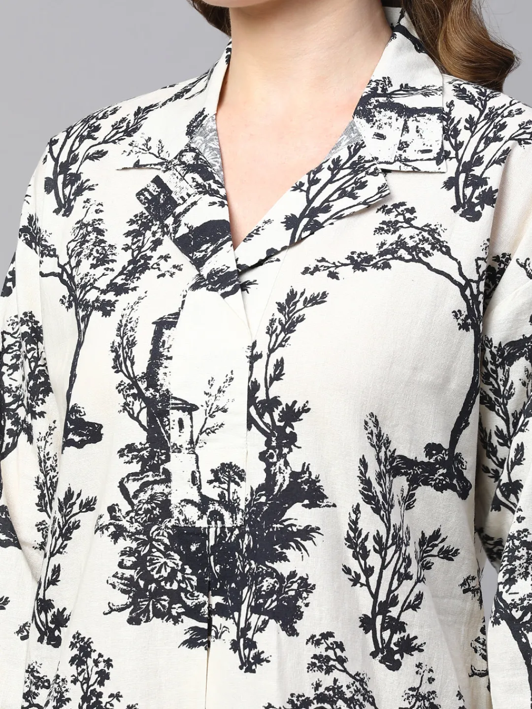 Women Cottonworld Dresses | Dresses^Women's Cotton Linen Regular Fit Dress