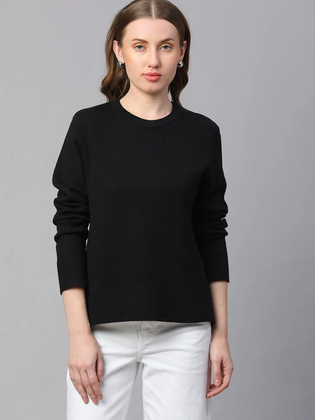 Women Cottonworld Round Neck^Women's Cotton Loose Fit Tshirt