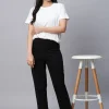 Women Cottonworld Trousers^Women's Cotton Lycra Regular Fit Pant