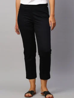 Women Cottonworld Trousers^Women's Cotton Lycra Regular Fit Pant