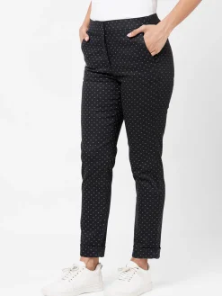 Women Cottonworld Trousers^Women's Cotton Lycra Slim Fit Pant