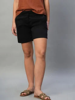 Women Cottonworld Shorts^Women's Cotton Lycra Regular Fit Shorts