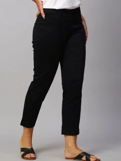 Women Cottonworld Trousers^Women's Cotton Lycra Regular Fit Pant
