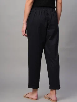 Women Cottonworld Trousers^Women's Cotton Lycra Regular Fit Pant
