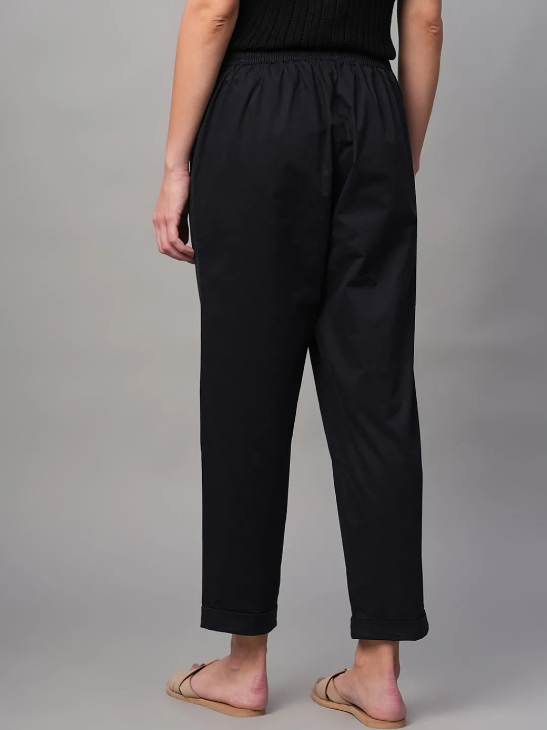 Women Cottonworld Trousers^Women's Cotton Lycra Regular Fit Pant