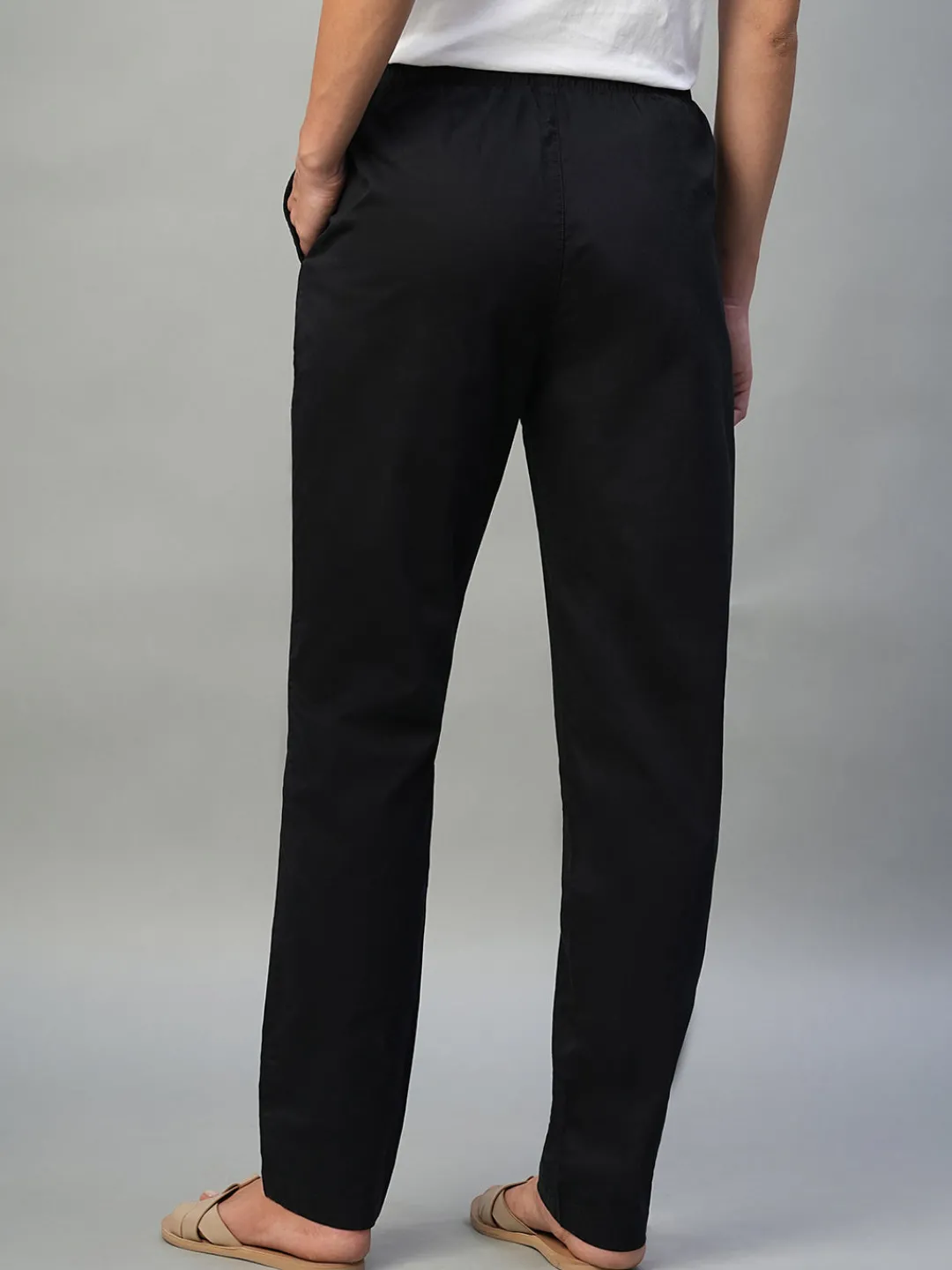 Women Cottonworld Trousers^Women's Cotton Lycra Regular Fit Pant