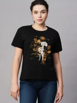 Women Cottonworld Round Neck | Regular Fit^Women's Cotton Regular Fit Tshirt