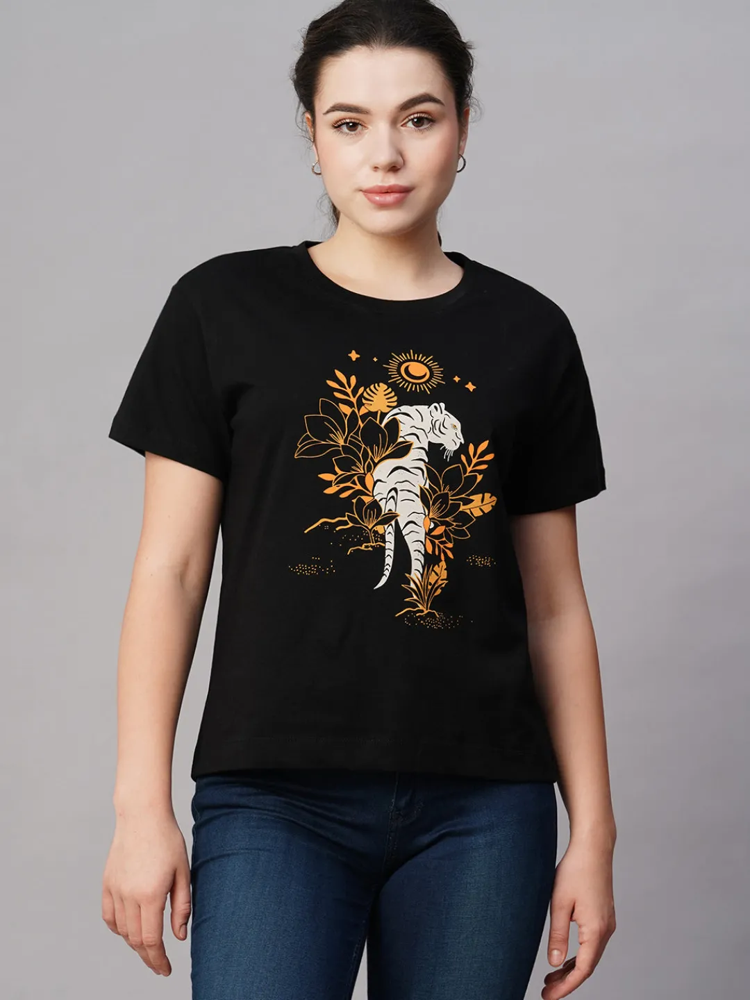 Women Cottonworld Round Neck | Regular Fit^Women's Cotton Regular Fit Tshirt