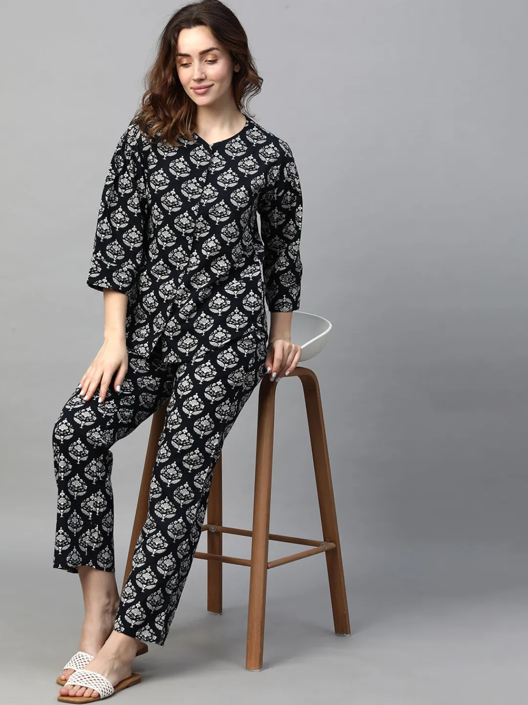 Women Cottonworld Loungewear^Women's Cotton Regular Fit Pyjama