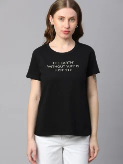 Women Cottonworld Round Neck | Regular Fit^Women's Cotton Regular Fit Tshirt