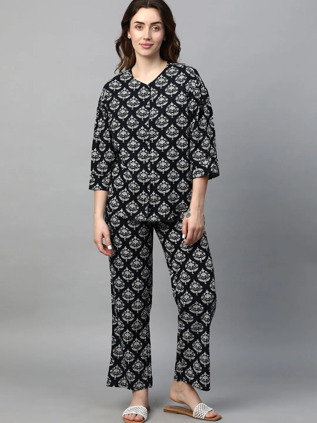 Women Cottonworld Loungewear^Women's Cotton Regular Fit Pyjama