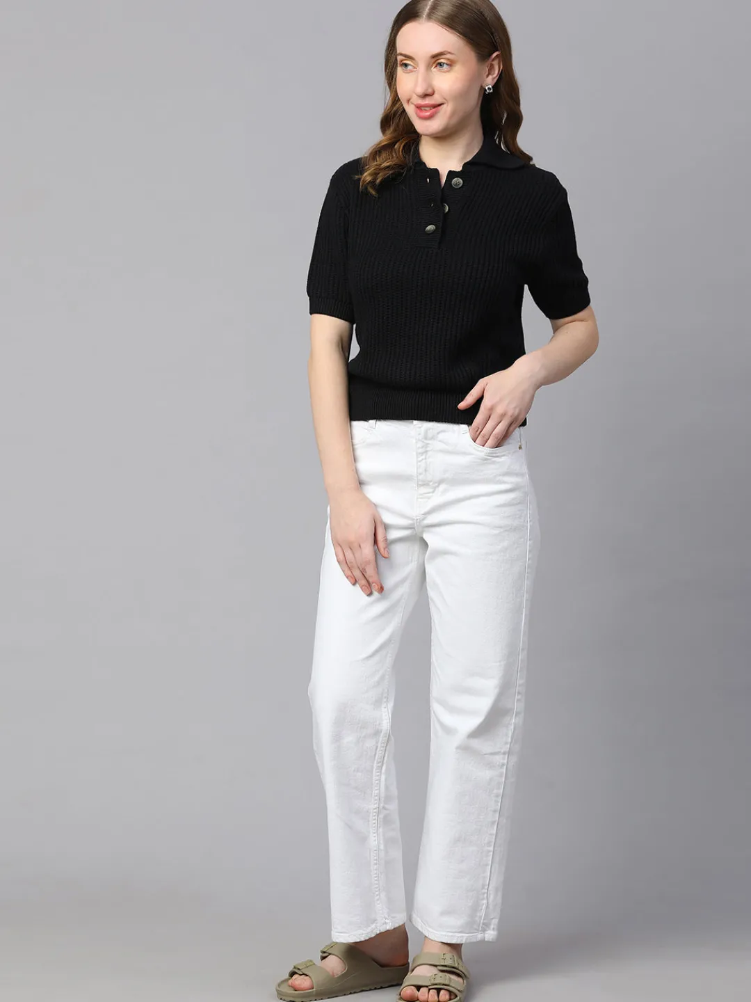 Women Cottonworld Regular Fit^Women's Cotton Regular Fit Tshirt