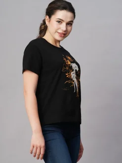 Women Cottonworld Round Neck | Regular Fit^Women's Cotton Regular Fit Tshirt