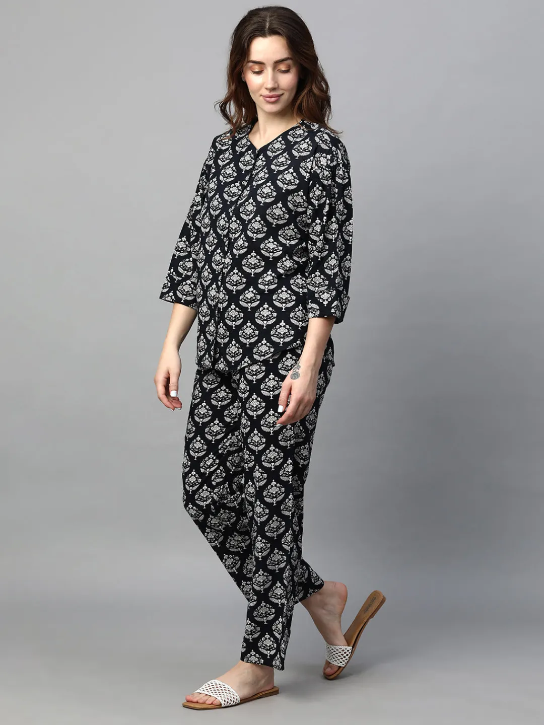 Women Cottonworld Loungewear^Women's Cotton Regular Fit Pyjama