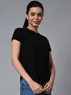 Women Cottonworld Round Neck | Regular Fit^Women's Cotton Regular Fit Tshirt