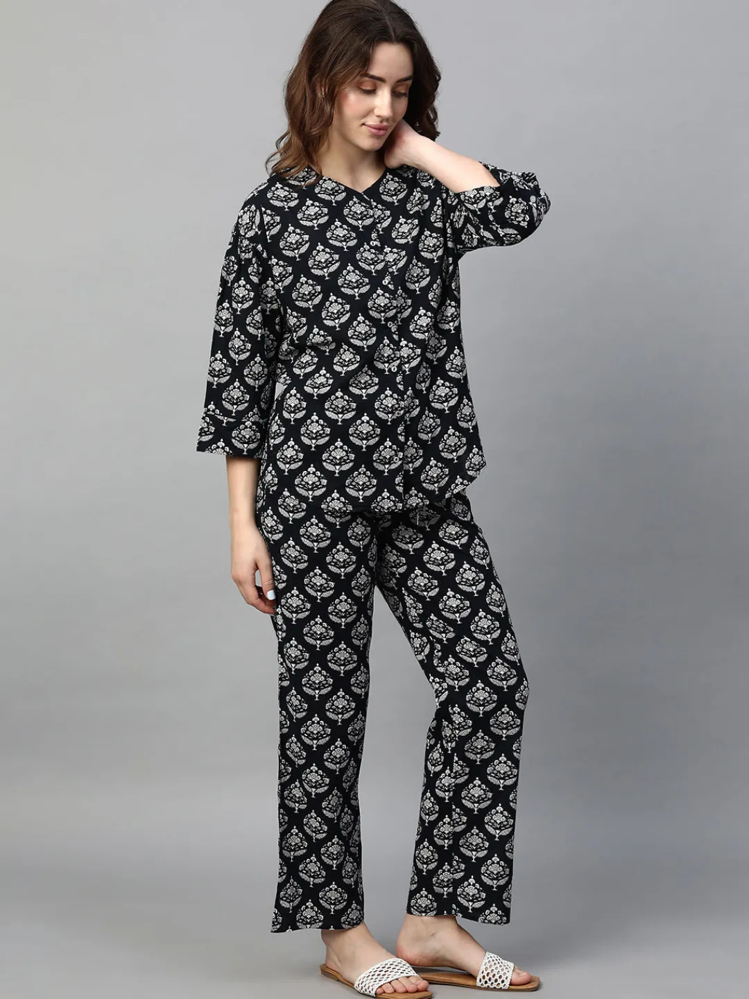 Women Cottonworld Loungewear^Women's Cotton Regular Fit Pyjama