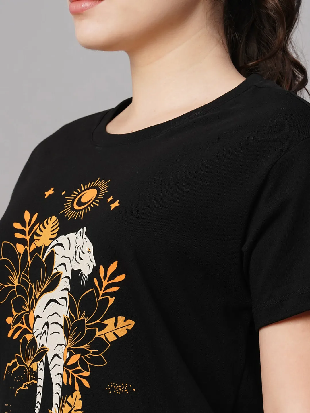 Women Cottonworld Round Neck | Regular Fit^Women's Cotton Regular Fit Tshirt