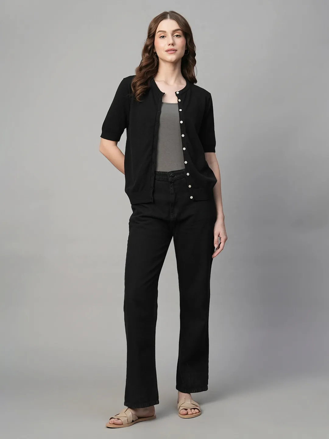 Women Cottonworld Regular Fit | Round Neck^Women's Cotton Viscose Regular Fit Tshirt