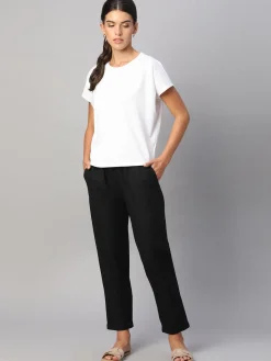 Women Cottonworld Pants | Pants^Women's Linen Cotton Regular Fit Pant