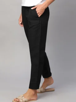 Women Cottonworld Pants | Pants^Women's Linen Cotton Regular Fit Pant