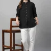 Women Cottonworld Tops & Shirts | Tops & Shirts^Women's Linen Loose Fit Blouse
