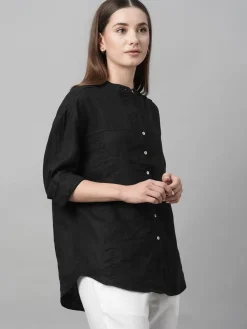Women Cottonworld Tops & Shirts | Tops & Shirts^Women's Linen Loose Fit Blouse