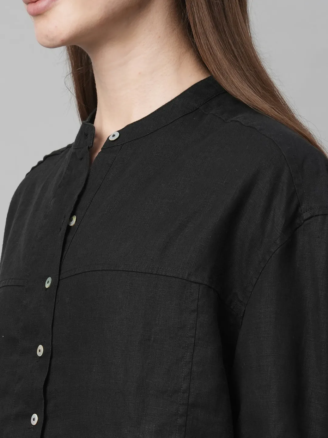 Women Cottonworld Tops & Shirts | Tops & Shirts^Women's Linen Loose Fit Blouse