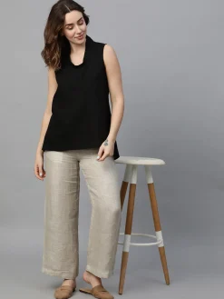 Women Cottonworld Tops & Shirts | Tops & Shirts^Women's Linen Regular Fit Blouse