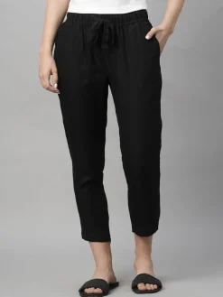Women Cottonworld Pants | Pants^Women's Linen Regular Fit Pant