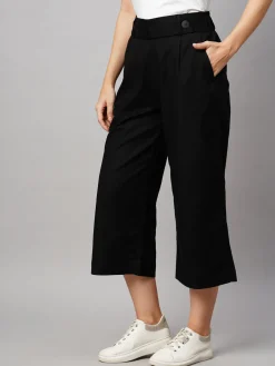 Women Cottonworld Culottes^Women's Linen Regular Fit Culotte