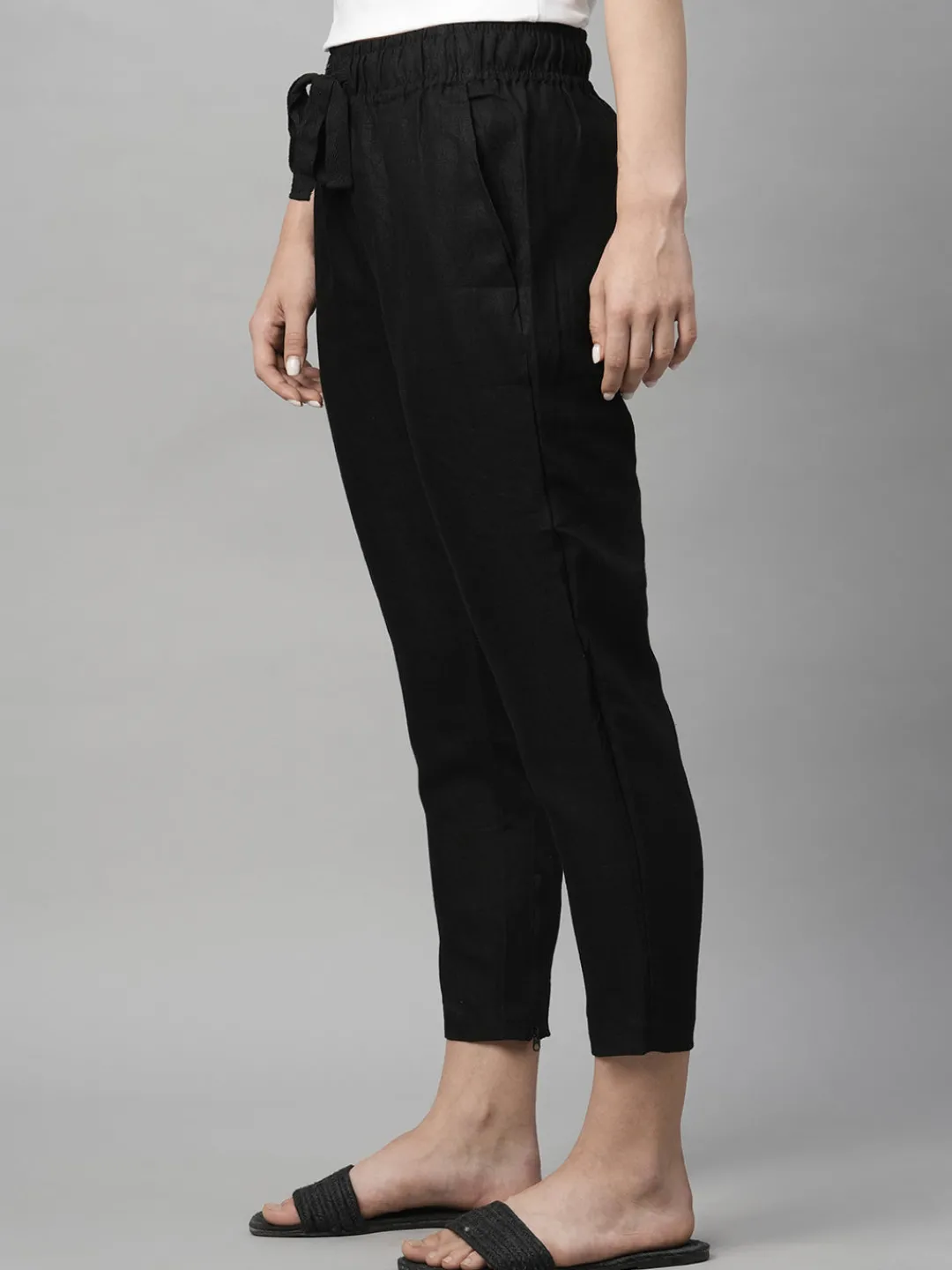 Women Cottonworld Pants | Pants^Women's Linen Regular Fit Pant