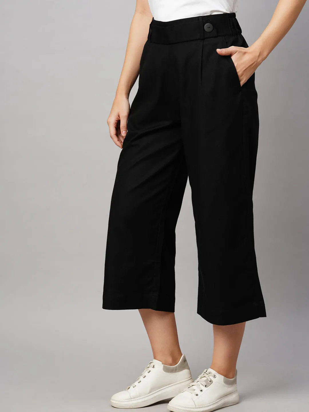 Women Cottonworld Culottes^Women's Linen Regular Fit Culotte
