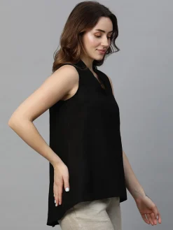 Women Cottonworld Tops & Shirts | Tops & Shirts^Women's Linen Regular Fit Blouse