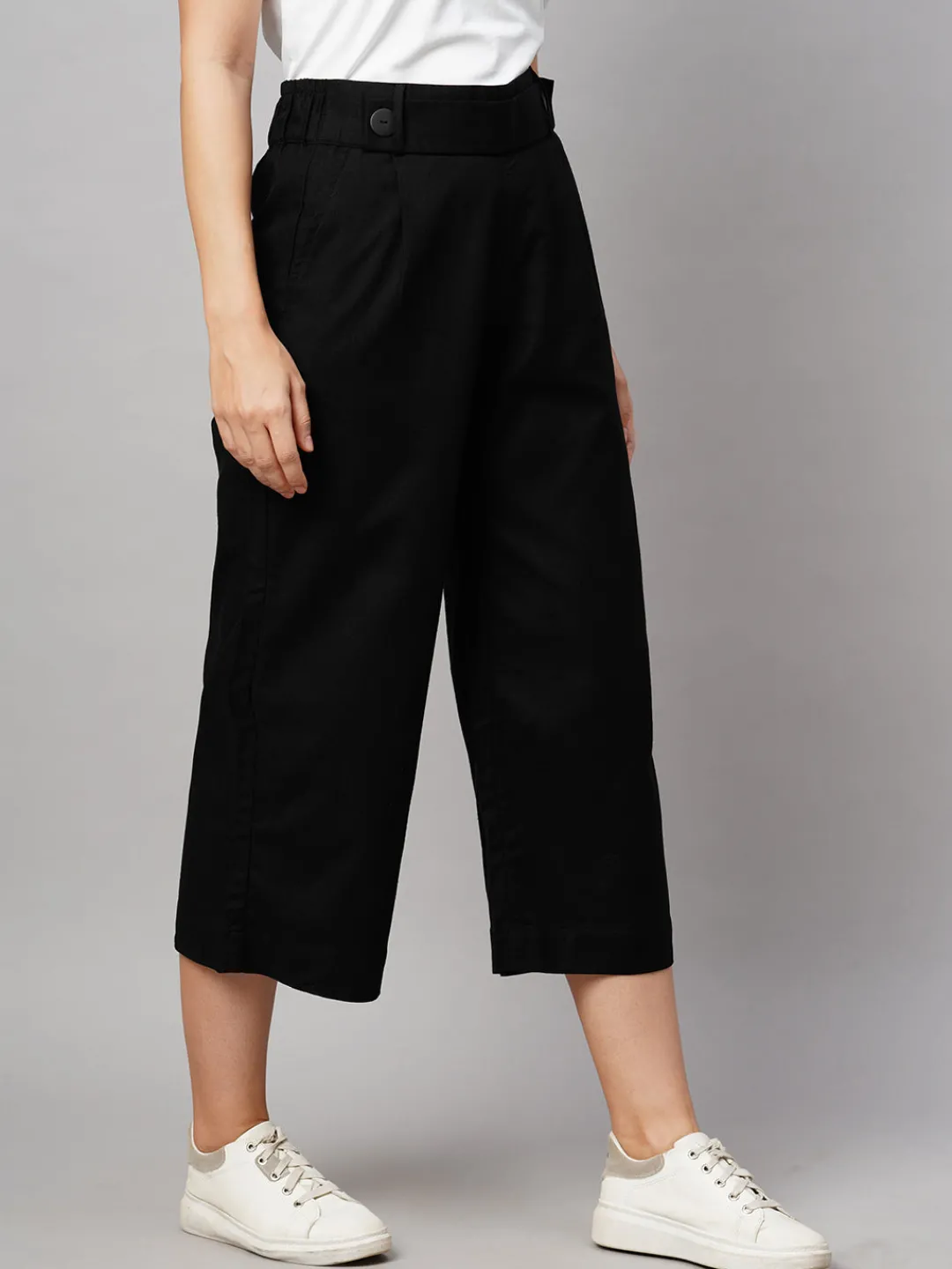 Women Cottonworld Culottes^Women's Linen Regular Fit Culotte